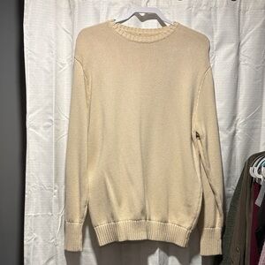 Brandy Melville Cream Crewneck Sweater